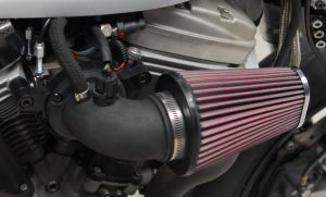 Air intake assy mounted on the bike