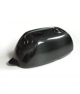 Carbon fiber cafe racer fuel tank