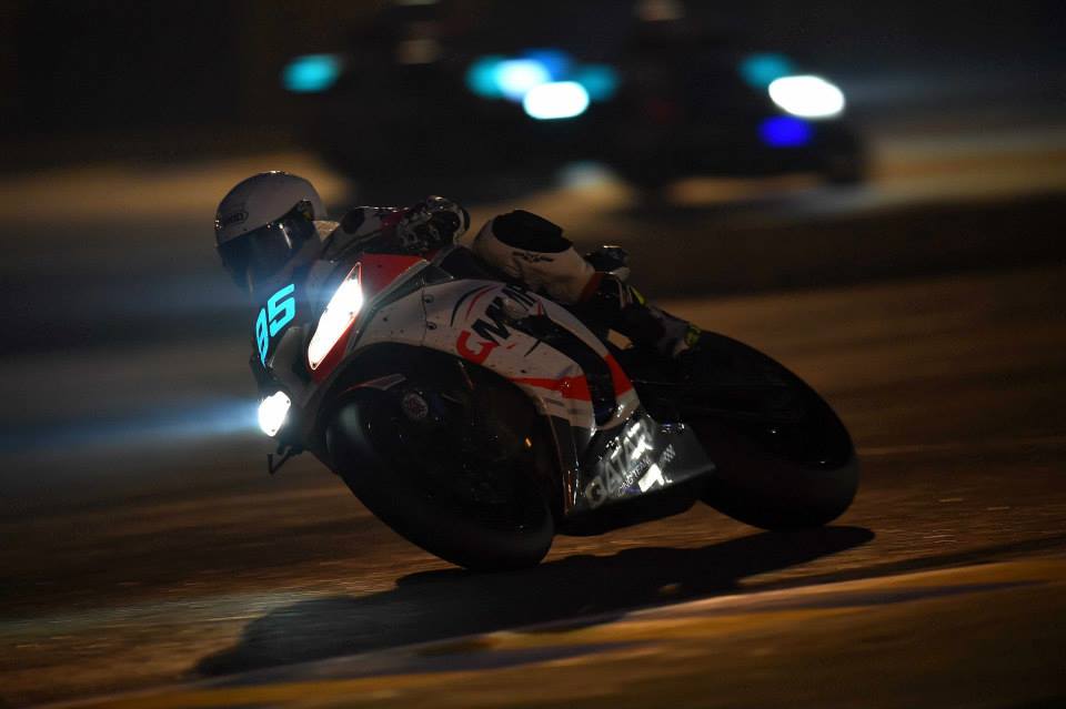 Mashel Al Naimi riding in Le Mans 24 hours race